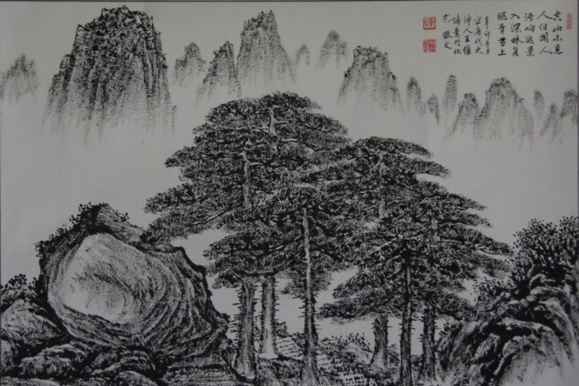 空山不见人