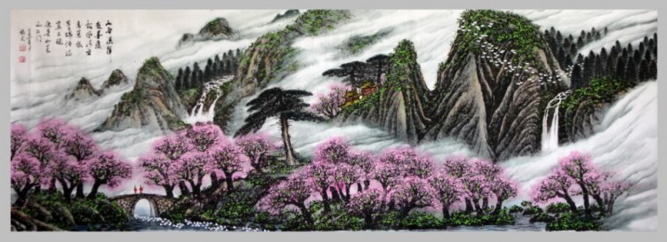 山雨溪声