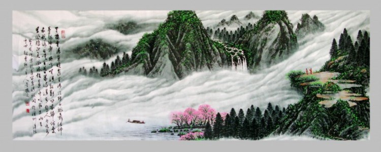 天接云霄连晓雾