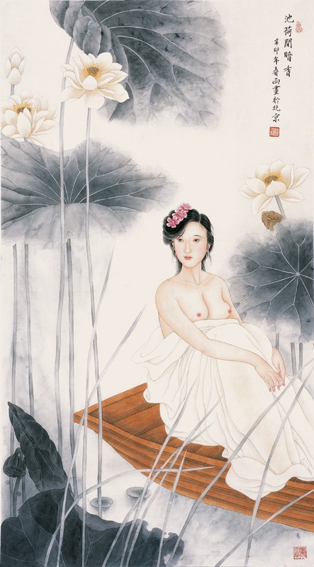 池荷间暗香