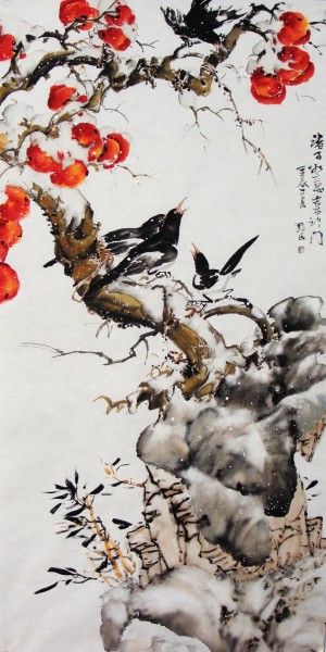 张为民冰雪柿子