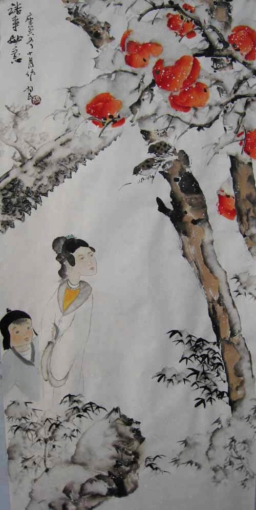 张为民冰雪柿子