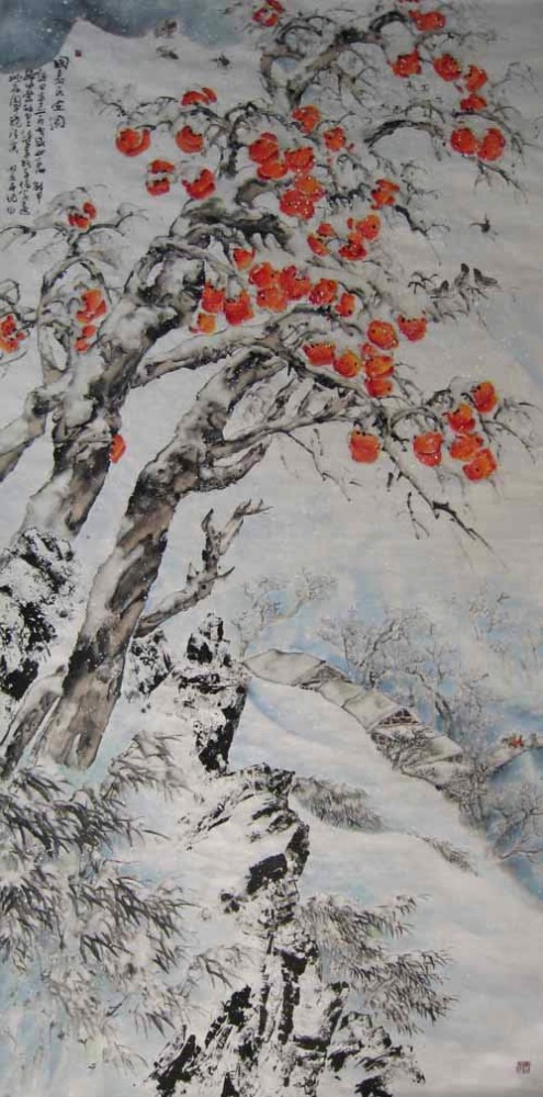 张为民冰雪柿子