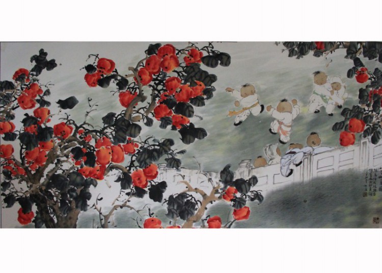 张为民冰雪柿子