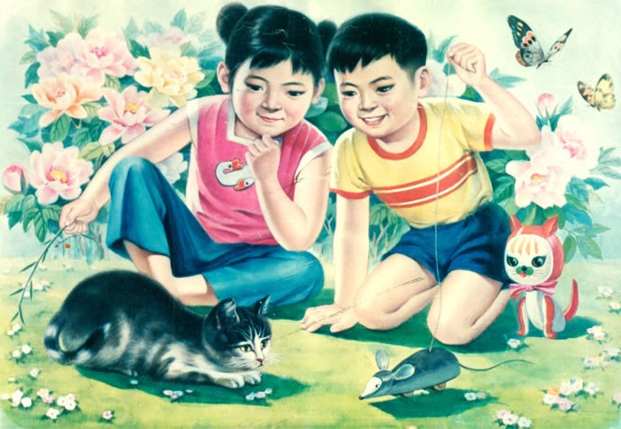 墙画童年